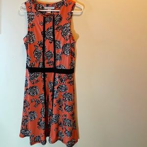 Orange Floral Dress